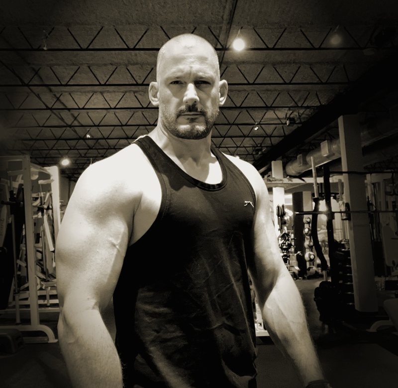 Chris Wyld in the gym